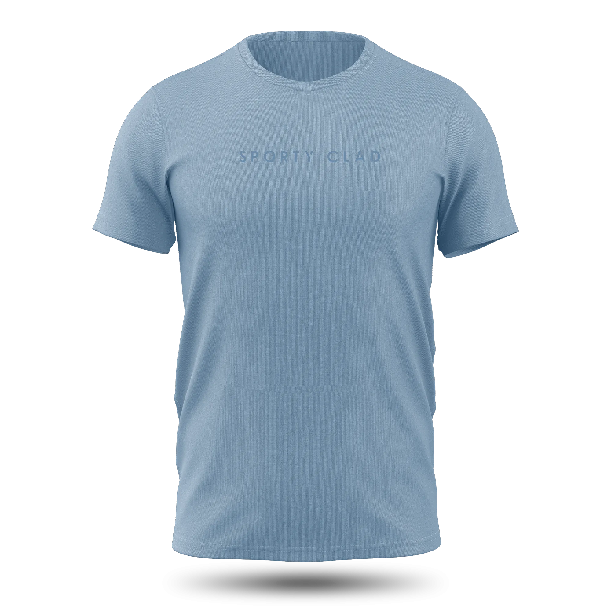 Men's Premium Cotton University Blue Short Sleeve T-Shirt
