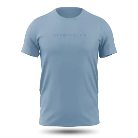 Men's Premium Cotton University Blue Short Sleeve T-Shirt