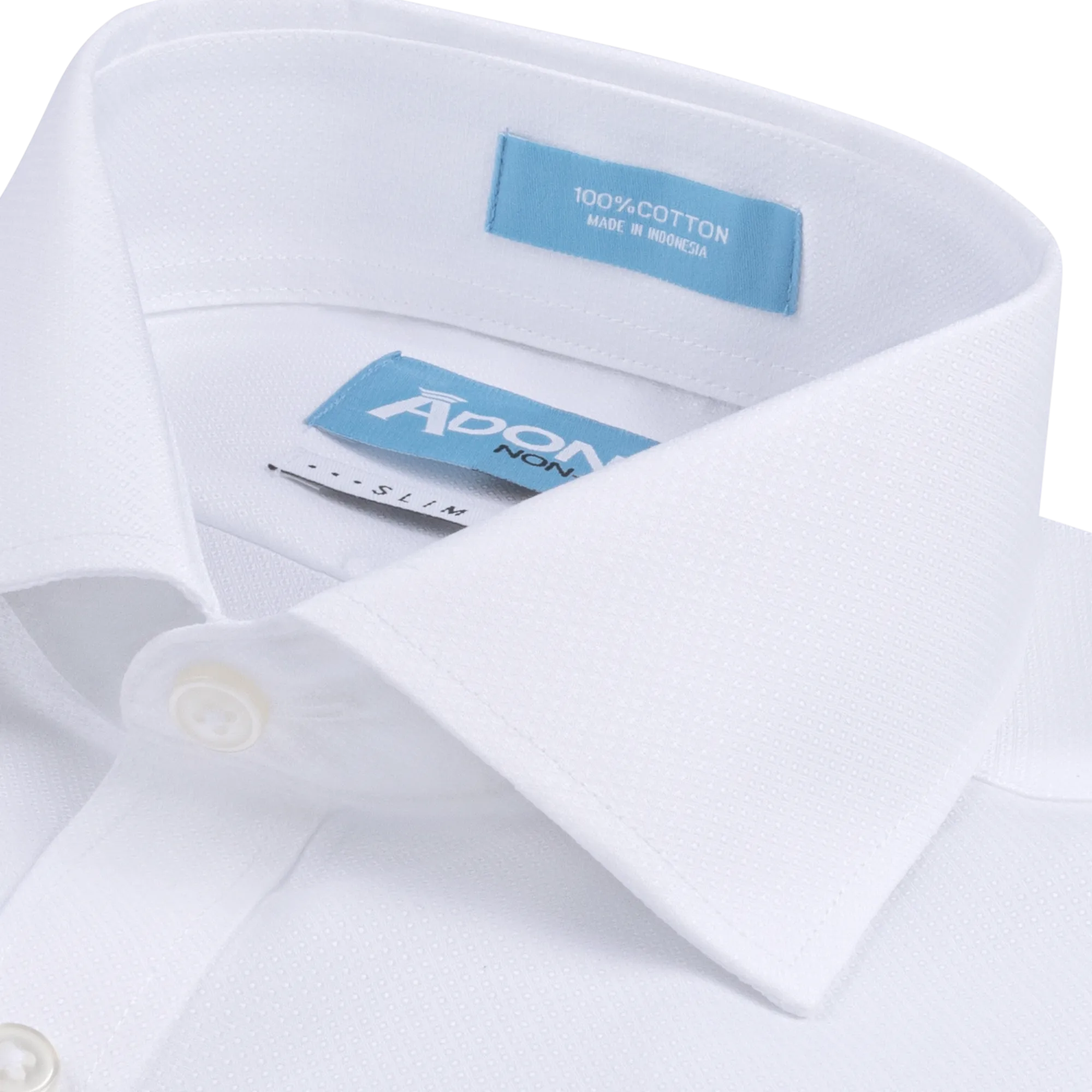 Mens Slim Fit Non Iron Cotton "Lite Pattern" Button Cuff Dress Shirt