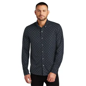 Mercer Mettle - Men's Stretch Jersey Patterned Long Sleeve Shirt