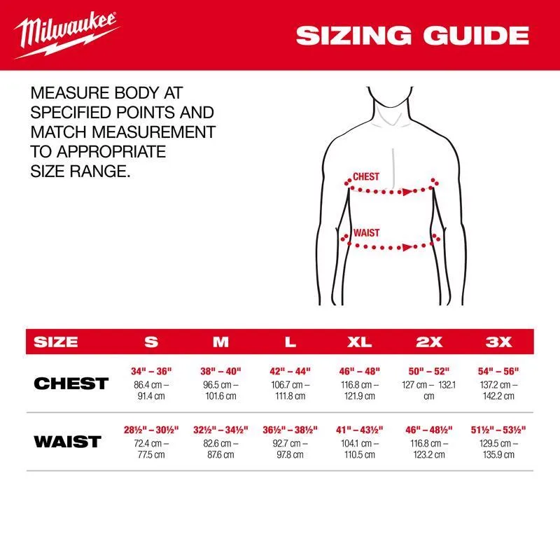 Milwaukee XXL Long Sleeve Men's Crew Neck Gray Hybrid Work Tee Shirt