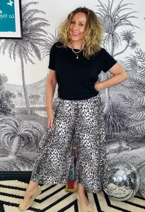 Morgan Wide Leopard Culottes
