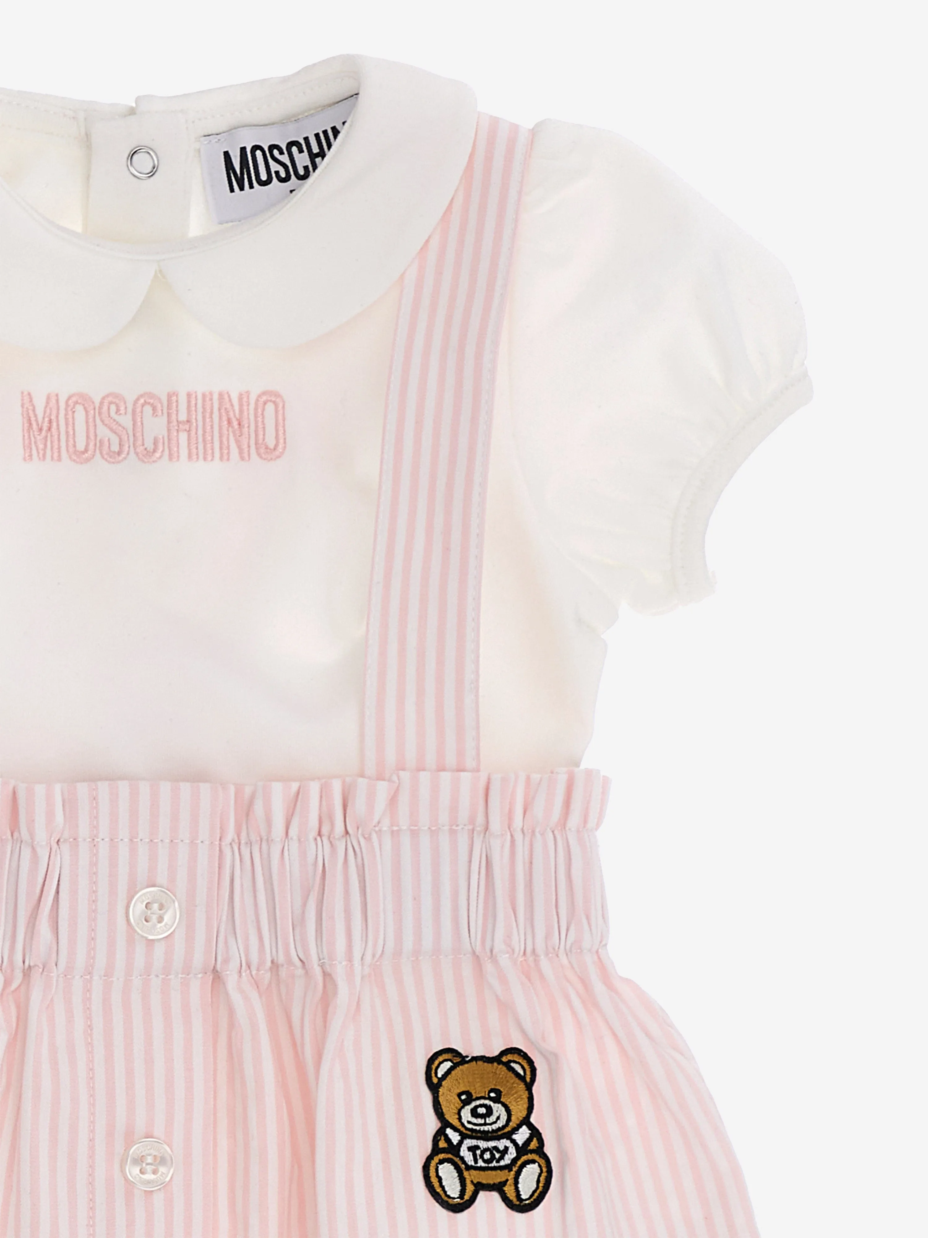Moschino Baby Girls Dunagree Skirt Set in Multicolour