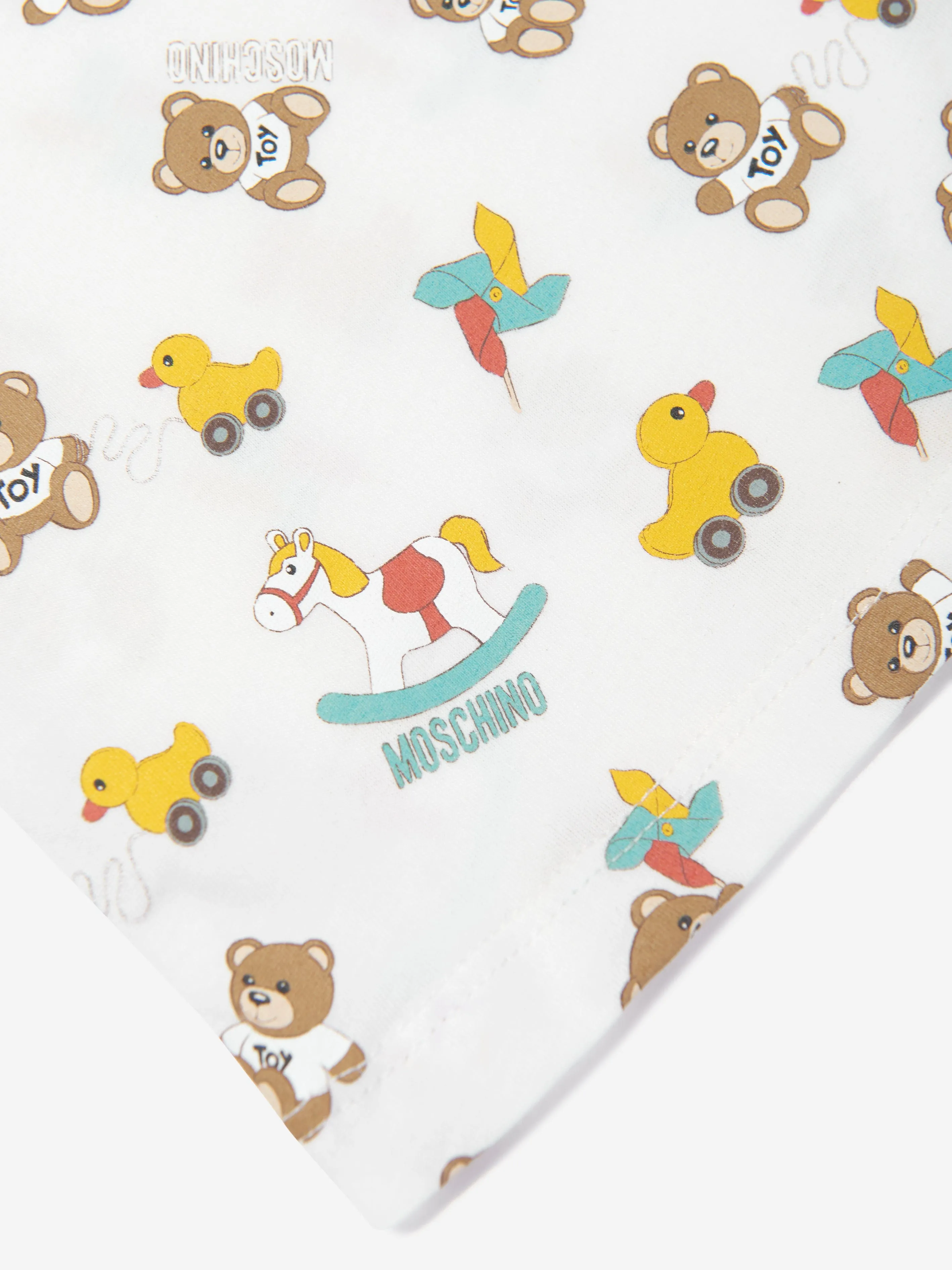 Moschino Baby Teddy Bear T-Shirt in Ivory