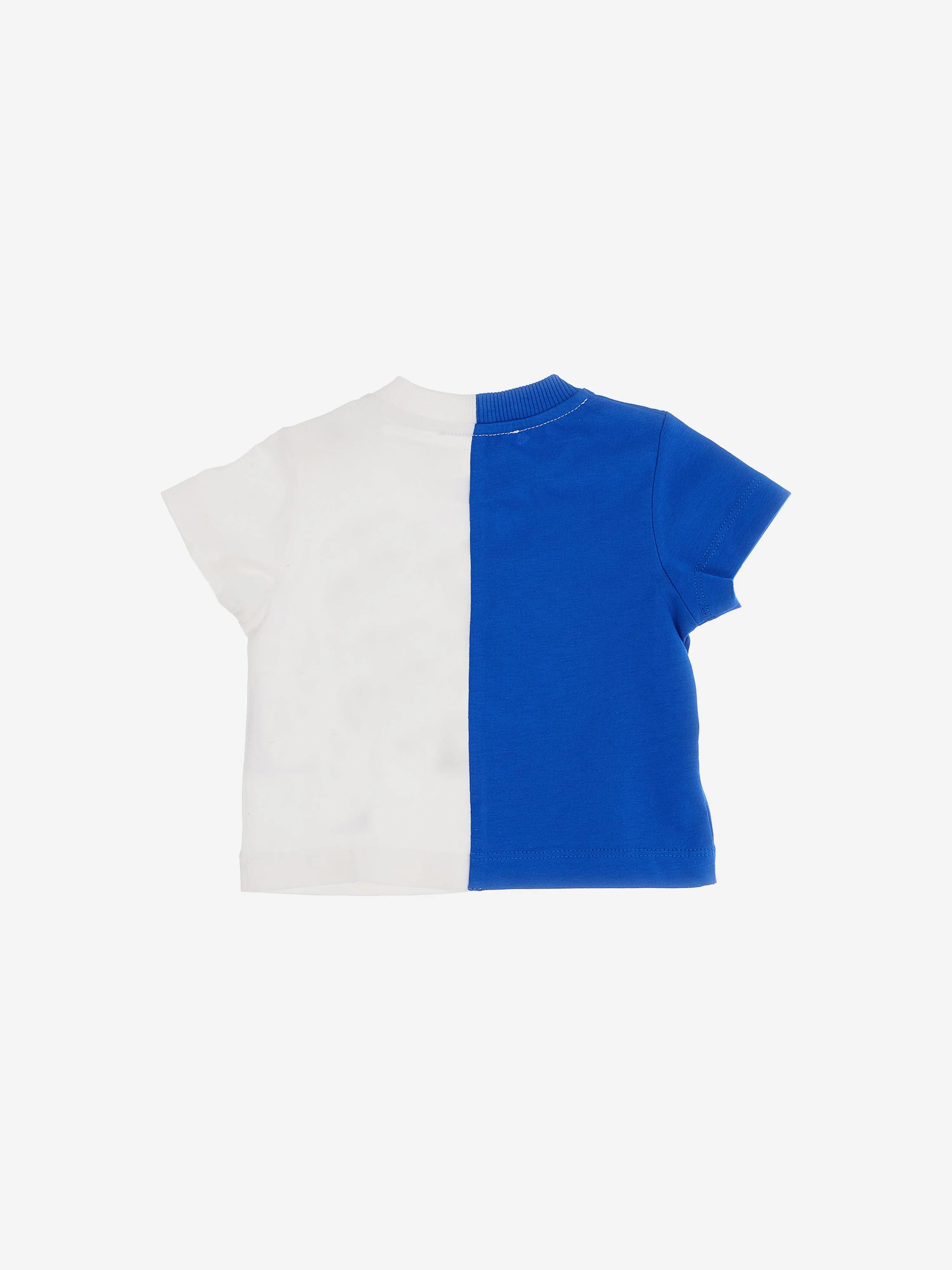 Moschino Baby Two-Tone Logo T-Shirt in Multicolour