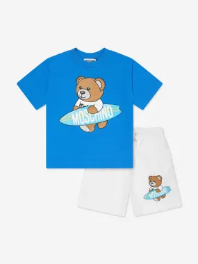 Moschino Boys T-Shirt And Shorts Set in Multicolour