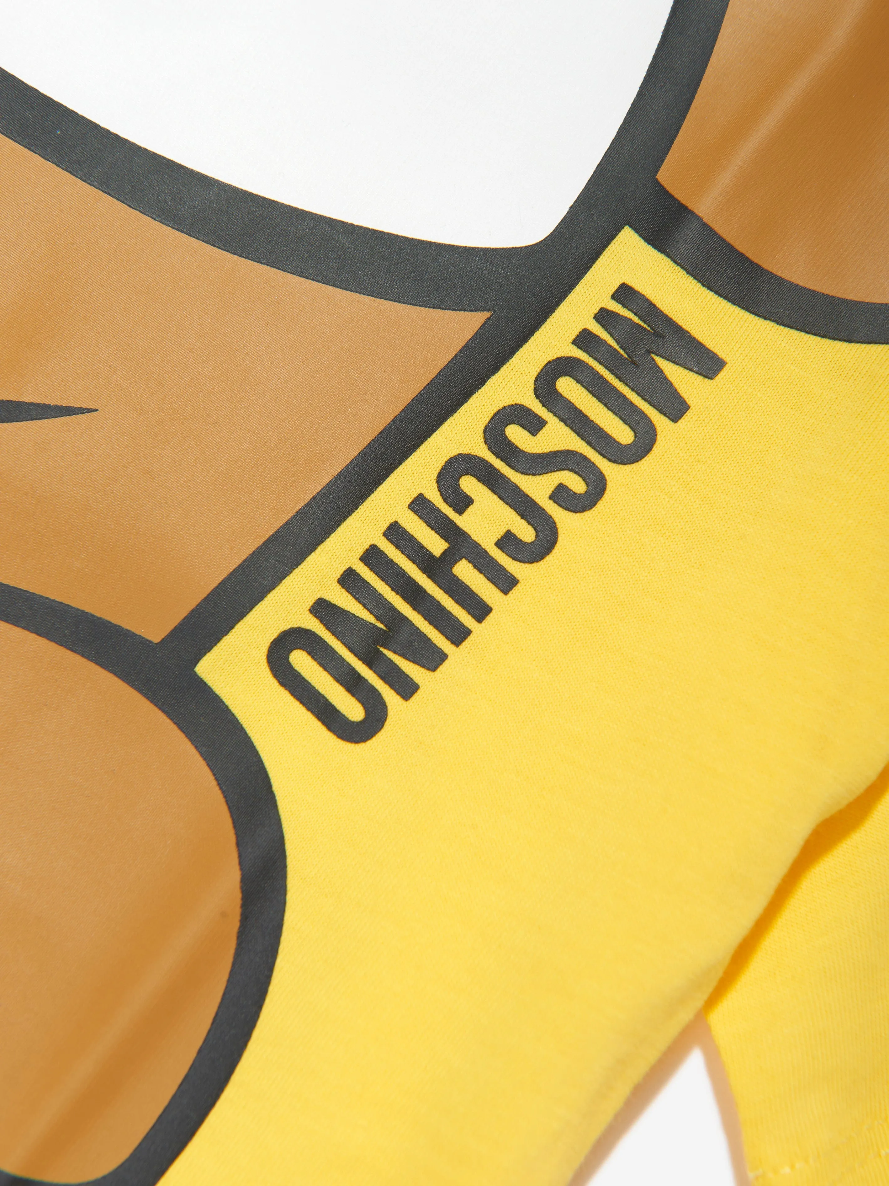 Moschino Kids Teddy Toy T-Shirt in Yellow