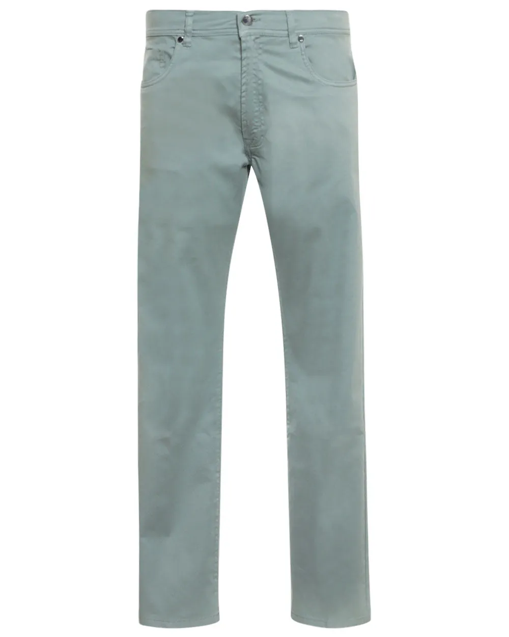 Moss Green Cotton Slim Fit Chino Pant