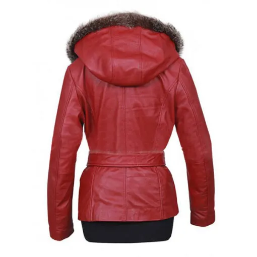 Mrs Claus Leather Coat