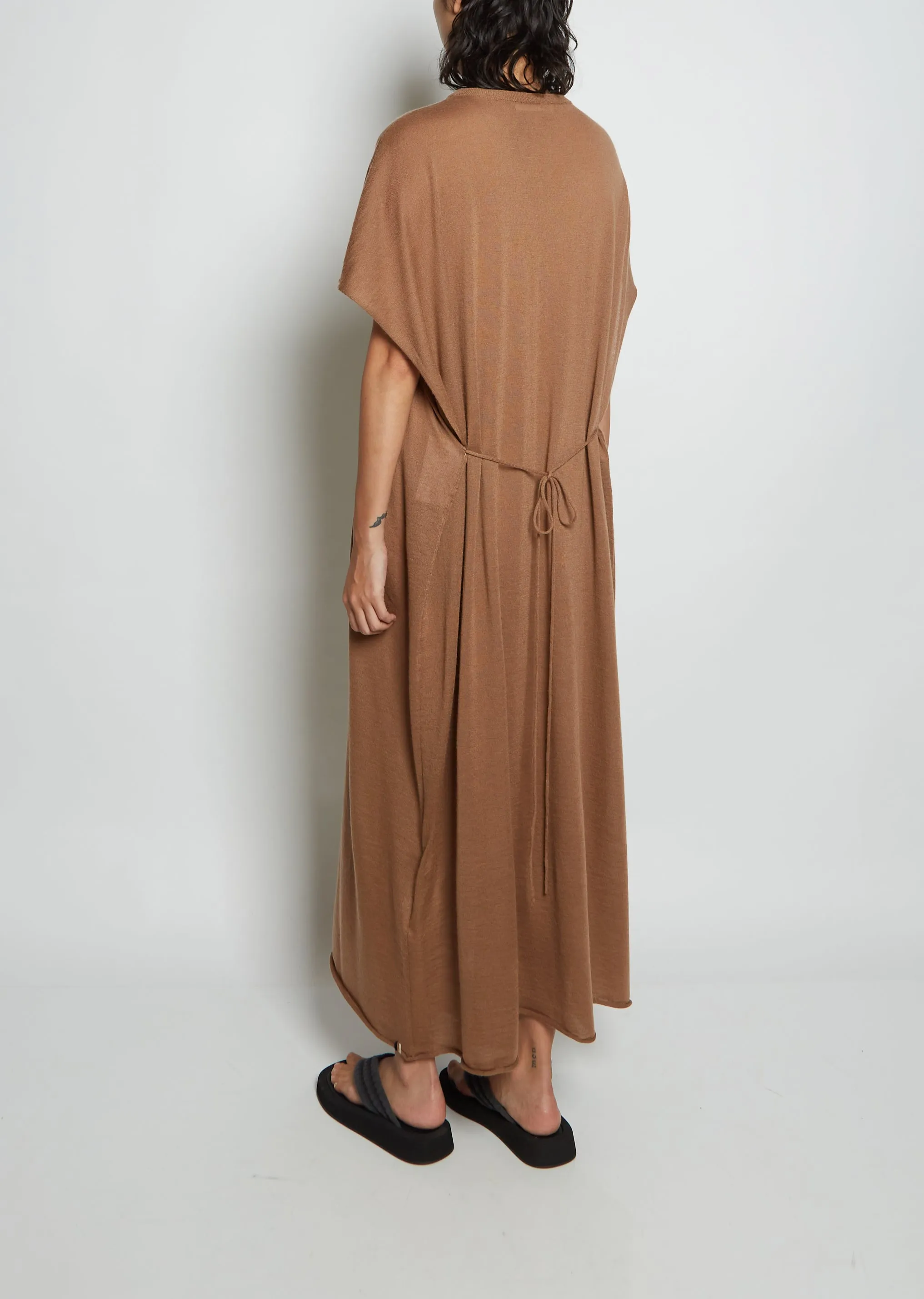 n°139 Caftan Cashmere Dress — Tan