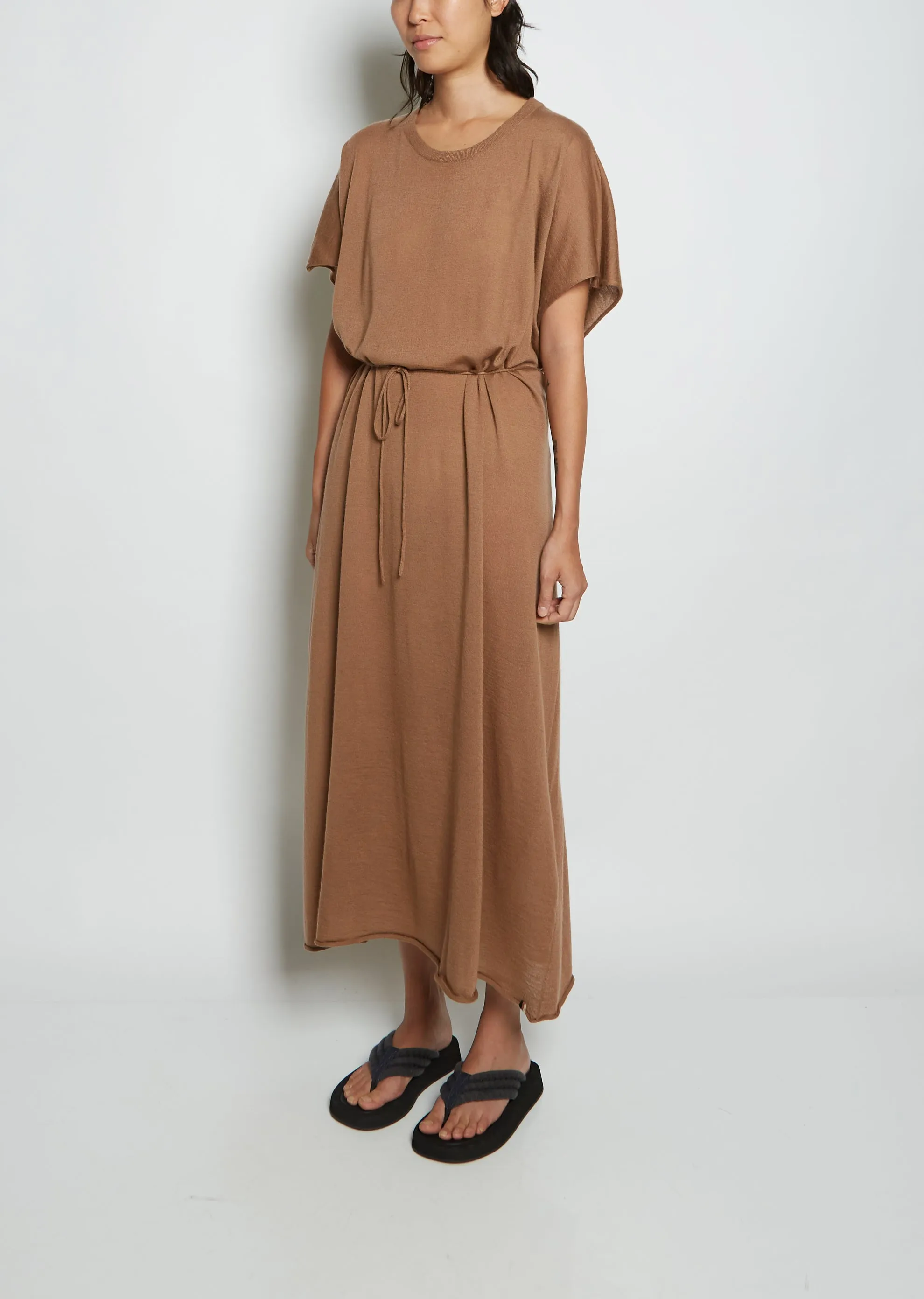 n°139 Caftan Cashmere Dress — Tan
