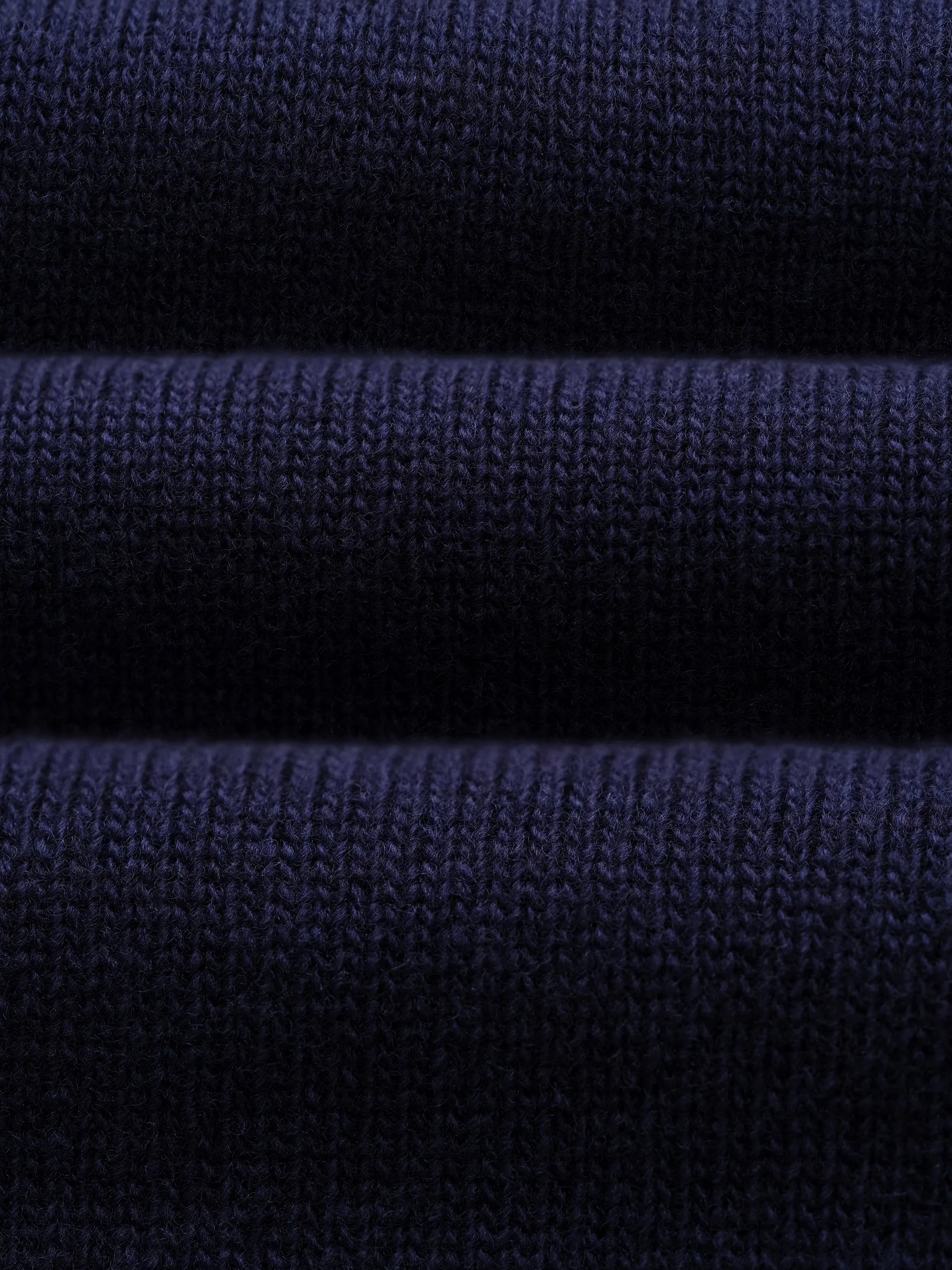 Navy Knitted Crewneck Sweater