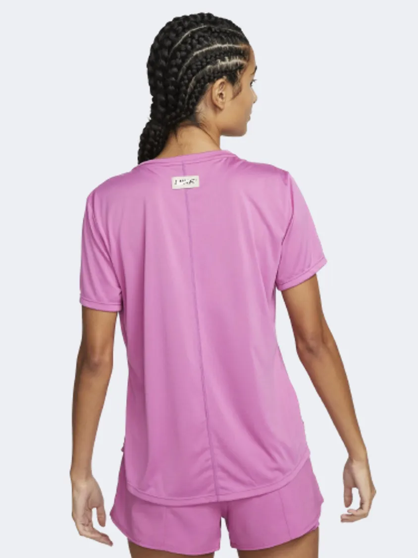 Nike Dri-Fit One Hybrid Grx  Women Training T-Shirt Pink