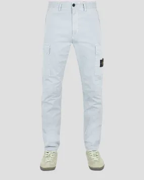 Old Treatment Cargo Pants - Sky Blue