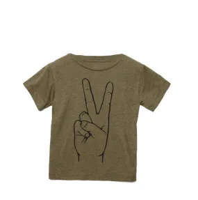Olive Peace T-Shirt Size 2T