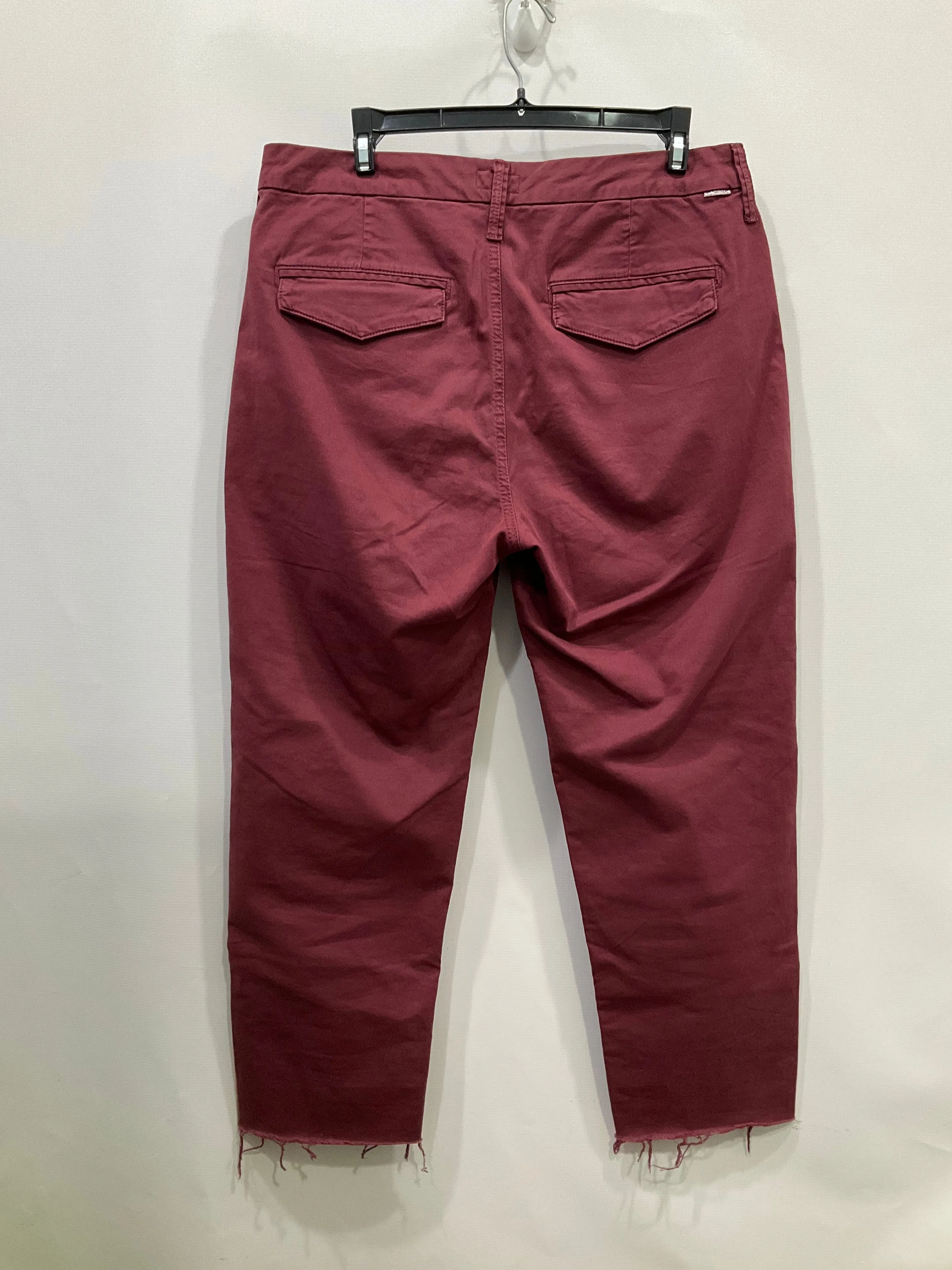 Pants Chinos & Khakis By Mother In Maroon, Size: 10