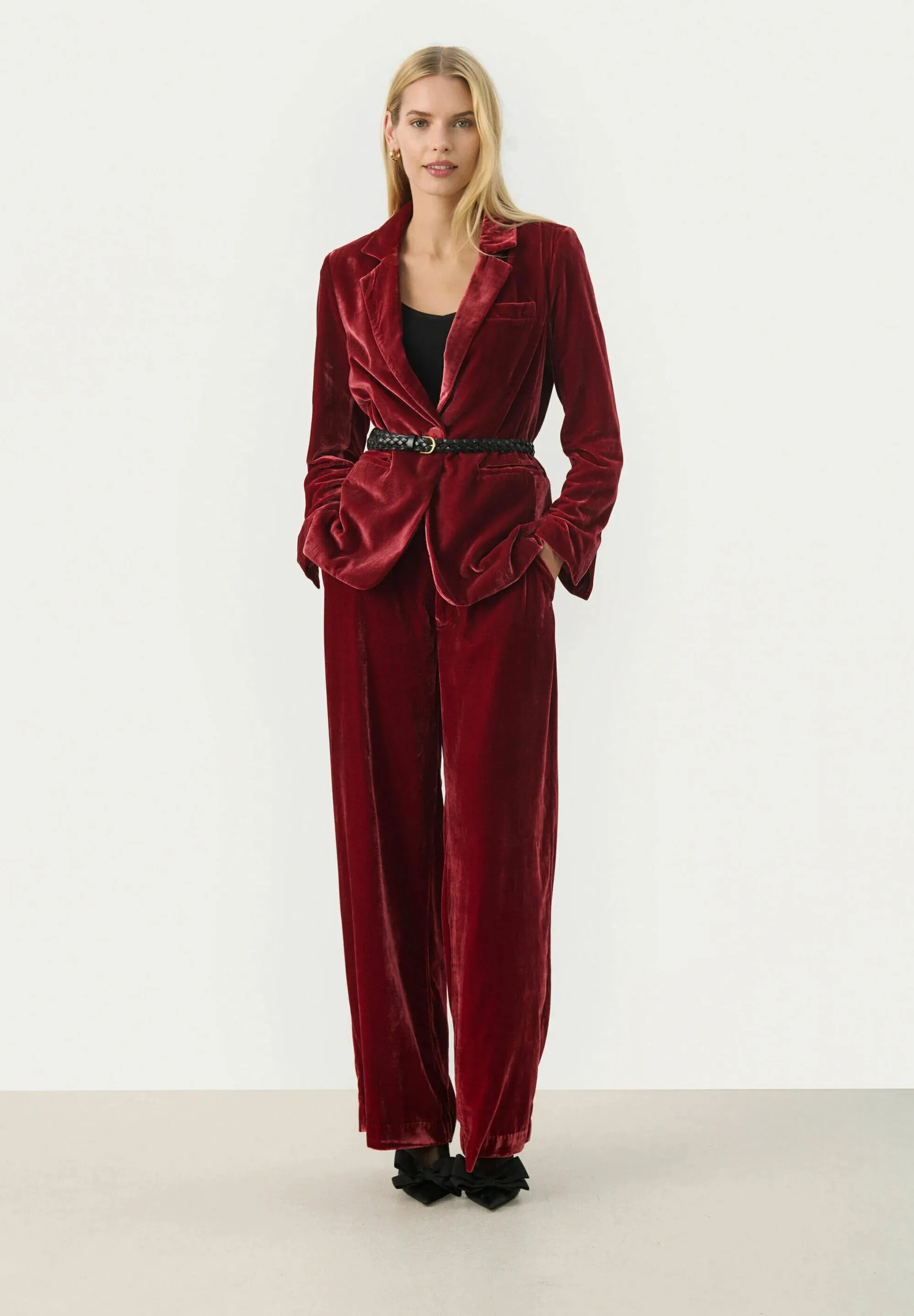 PART TWO LORETTA BLAZER RYTHMIC RED