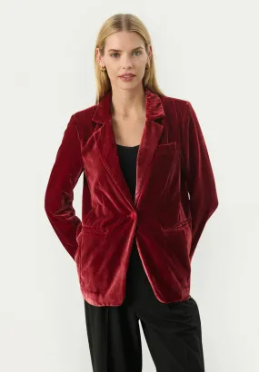 PART TWO LORETTA BLAZER RYTHMIC RED