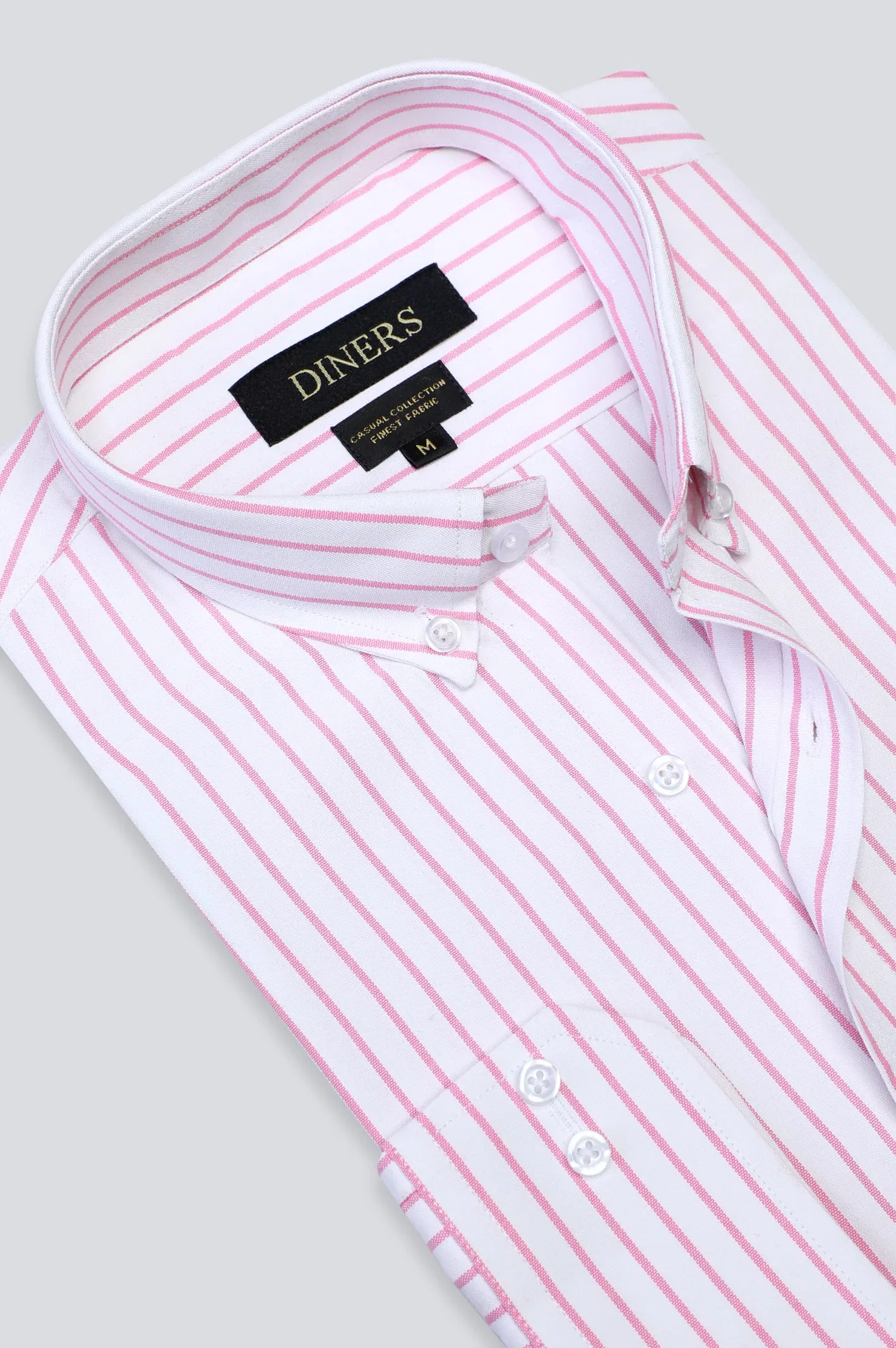Pink Pinstripe Casual Shirt