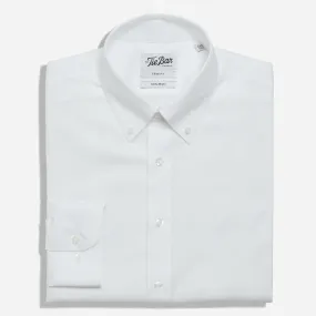 Pinpoint Solid - Button-Down Collar White Non-Iron Dress Shirt