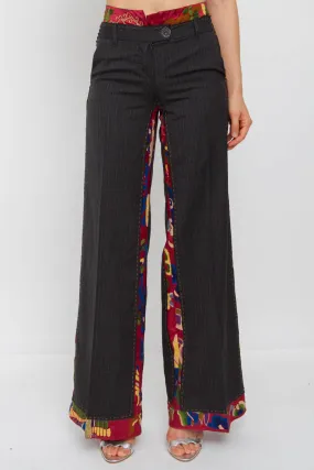 PINSTRIPE WIDE LEG PANTS