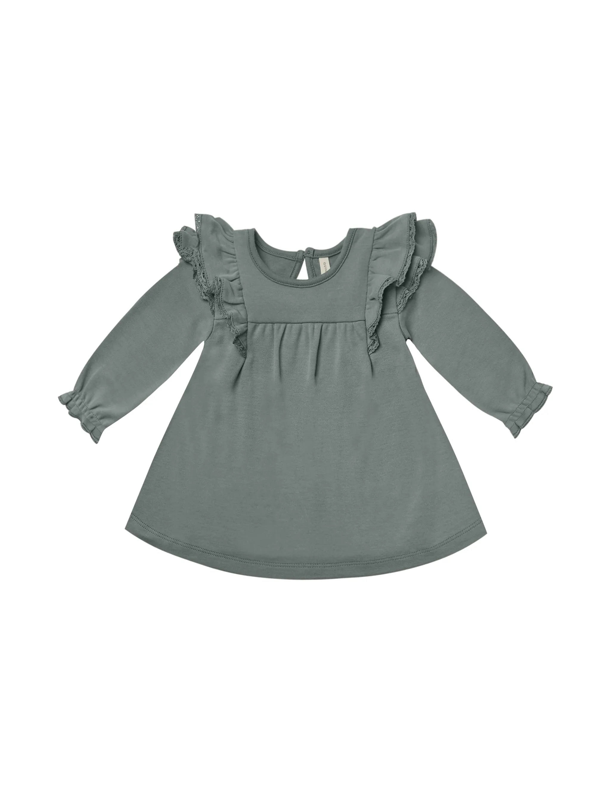 Quincy Mae Long Sleeve Flutter Dress | Dusk