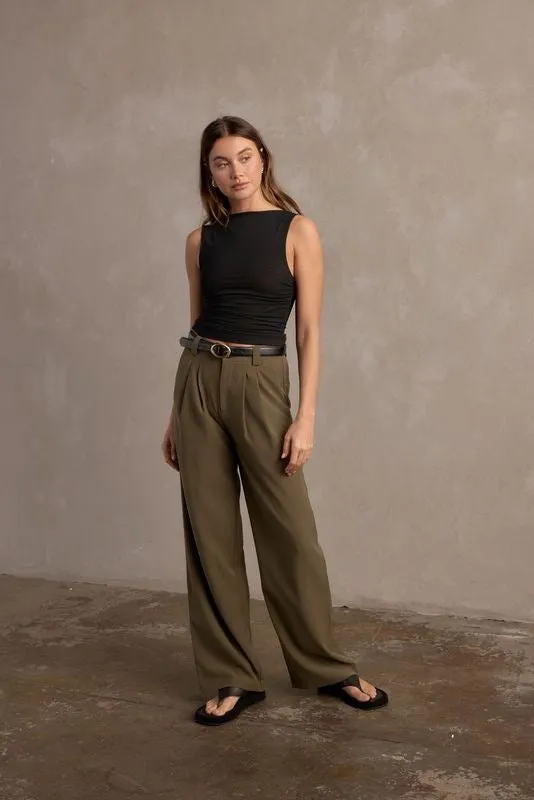 Raef The Label Moss Mesh Top - Black