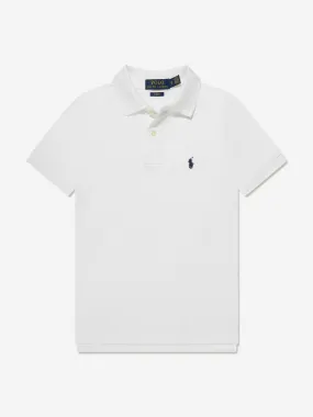 Ralph Lauren Boys Custom Fit Polo Shirt in White