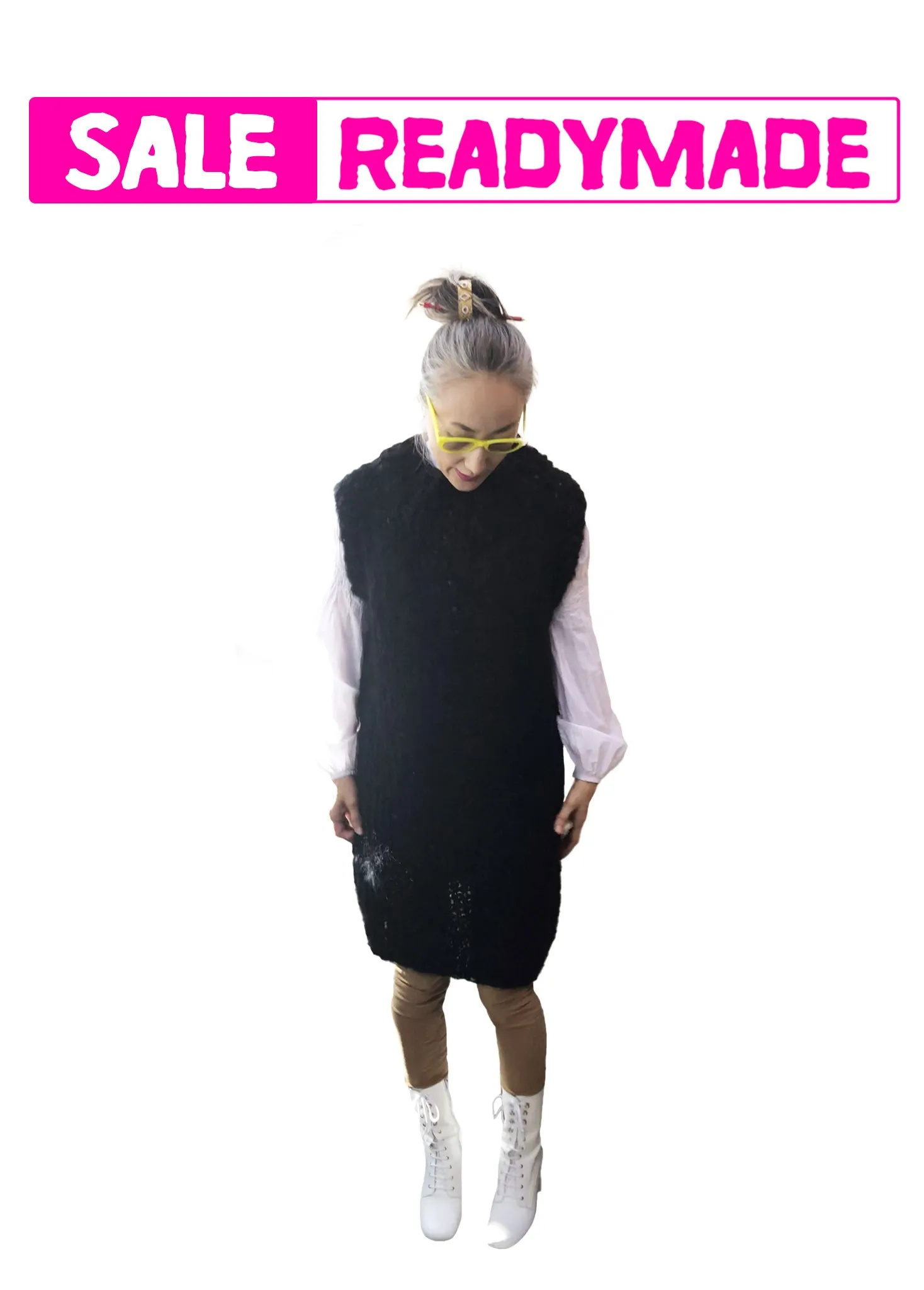 READY TO SHIP READYMADE CLEARANCE SALE!! - Sleeveless Dress - Mohair