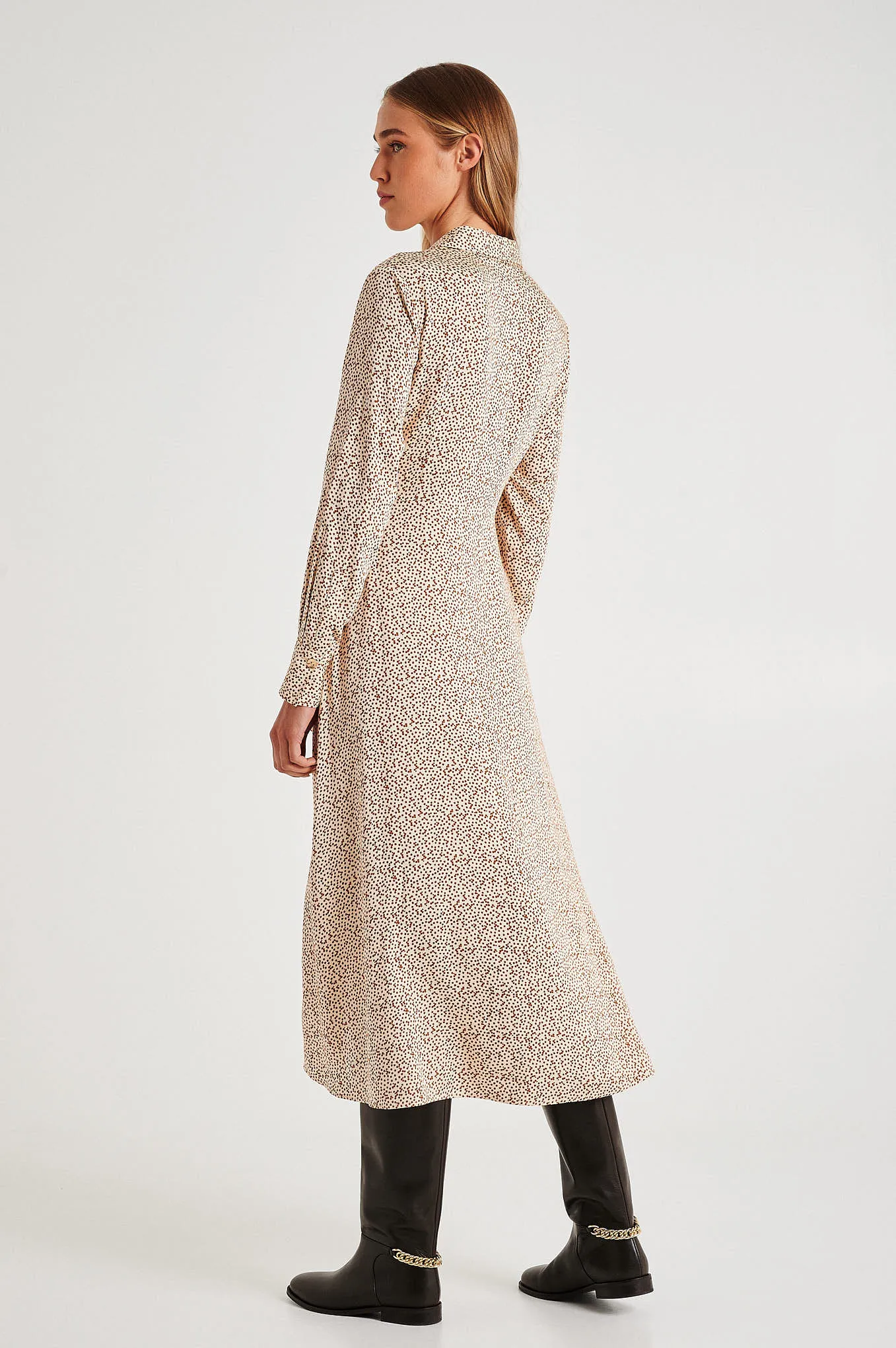 Respekt printed dots shirt dress