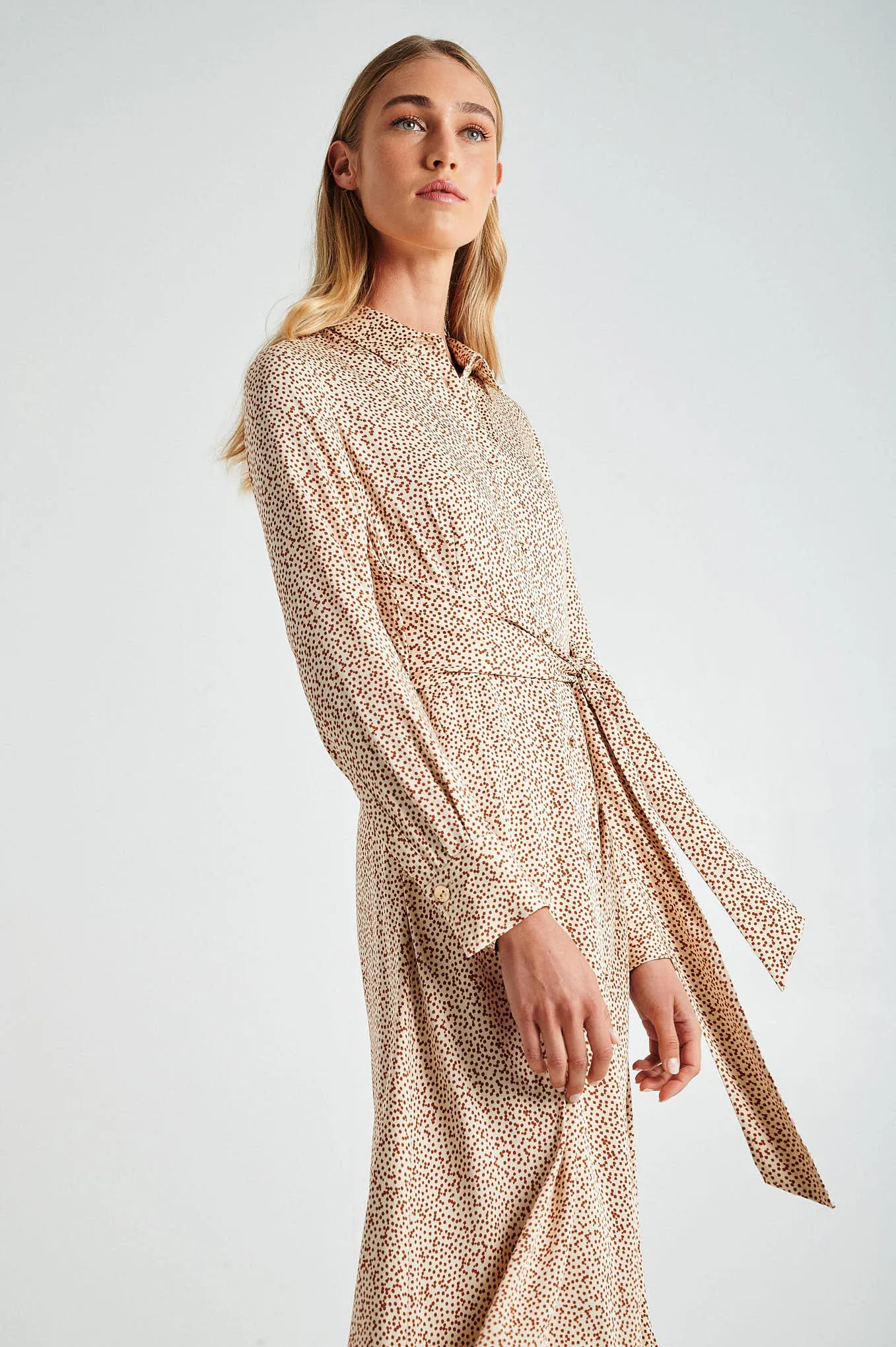 Respekt printed dots shirt dress