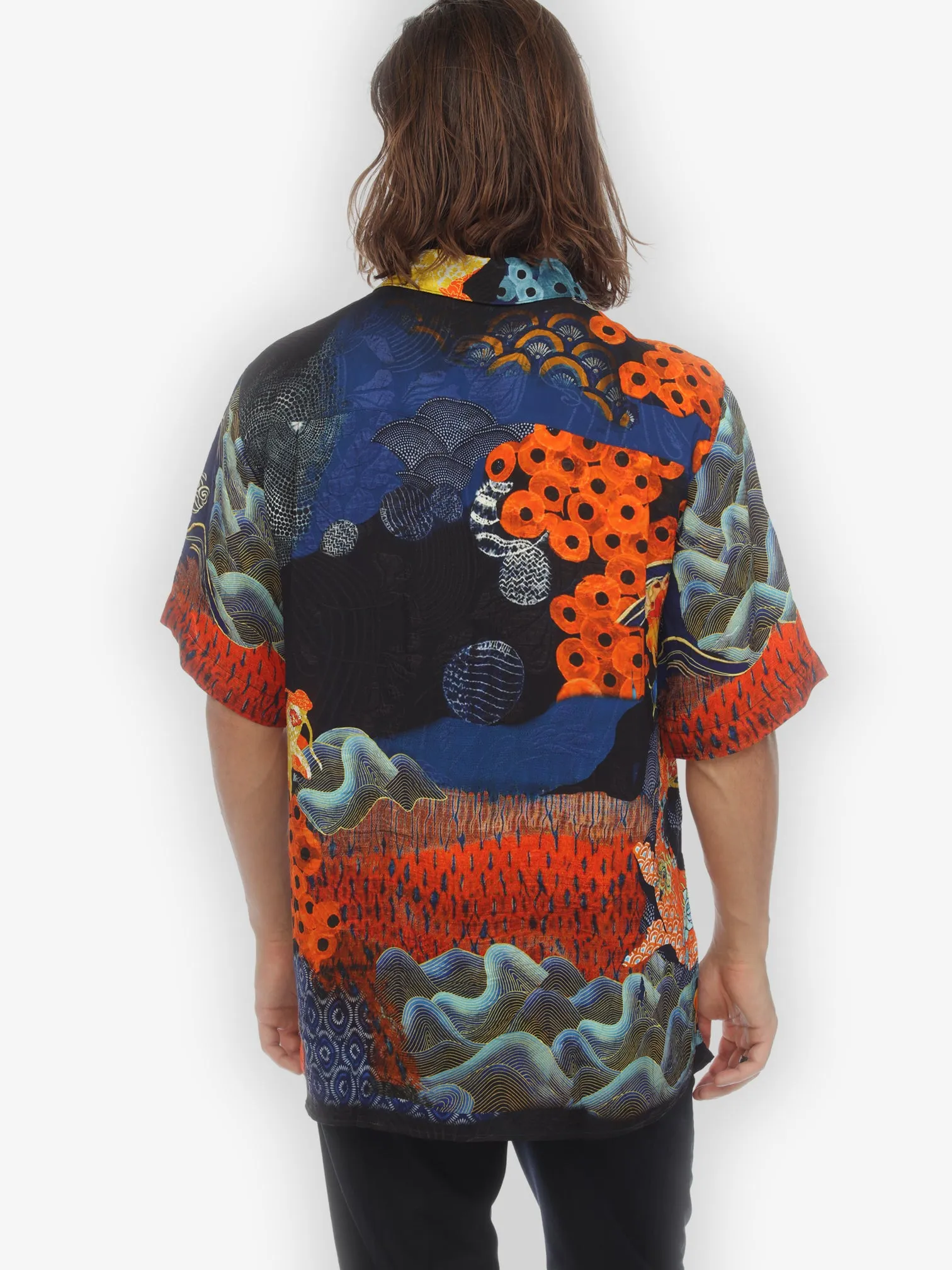 Royal Koi Pond Men’s Silk Blend Shirt