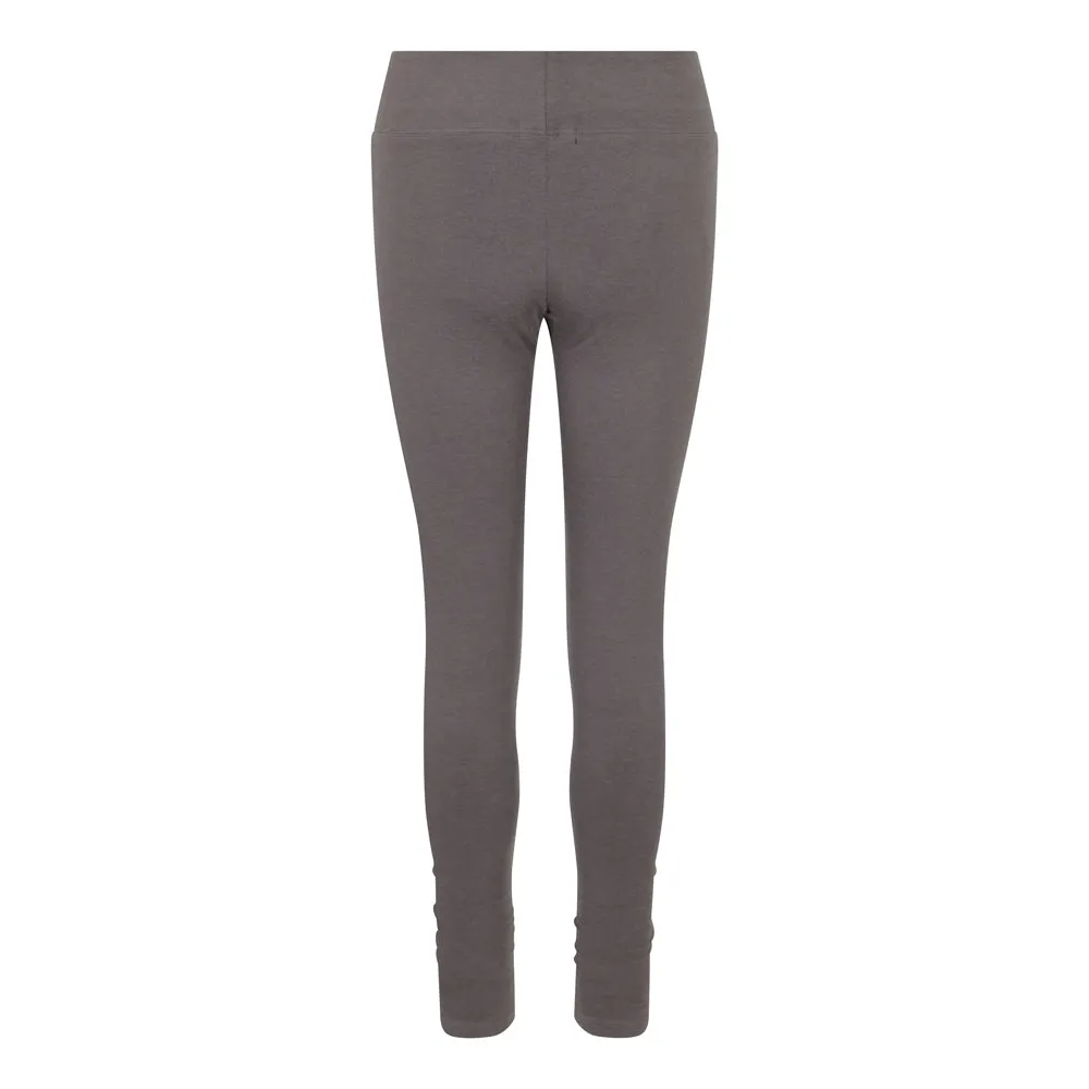 Ruched Bottom Leggings Charcoal