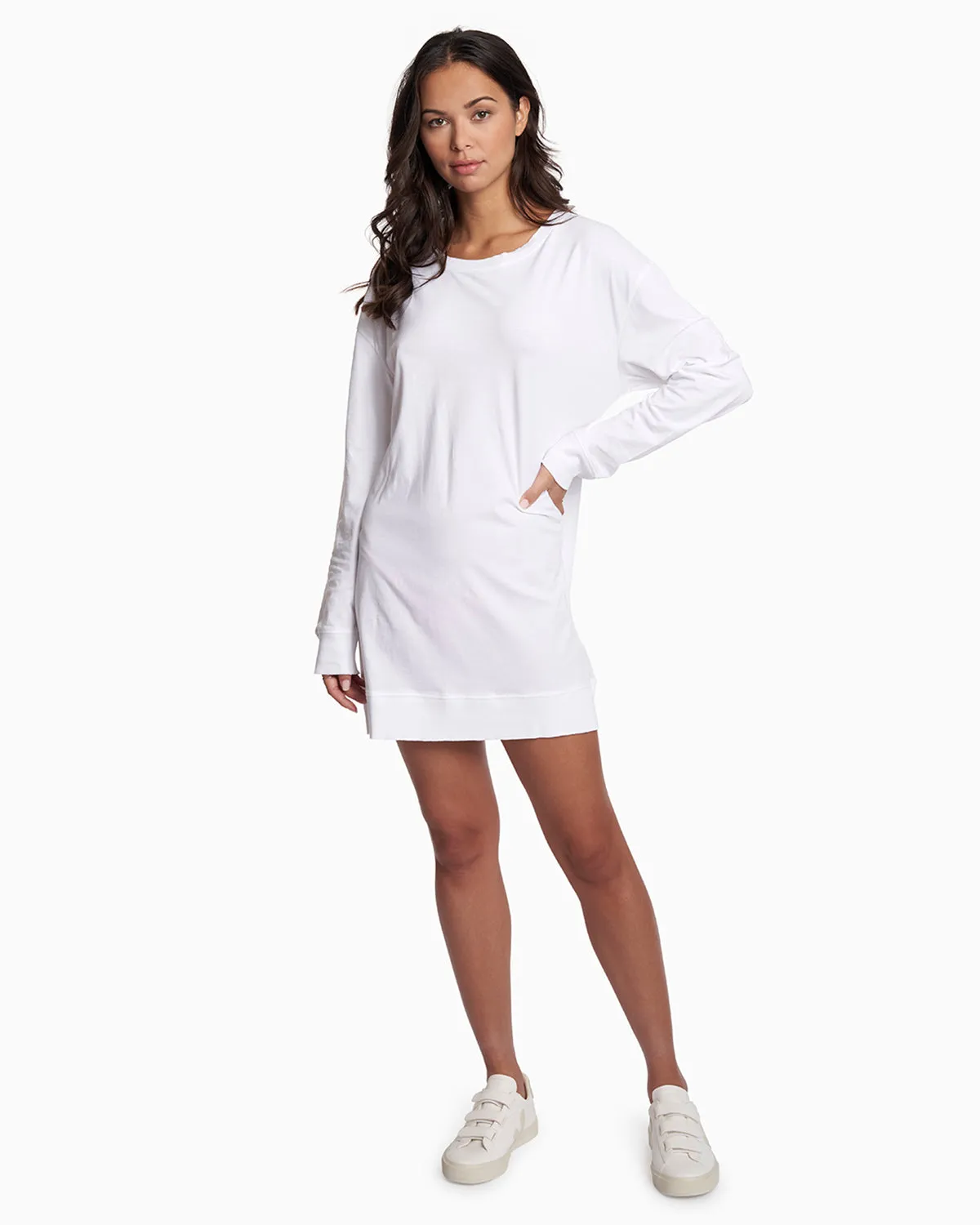 Samata Long Sleeve Tee Shirt Dress