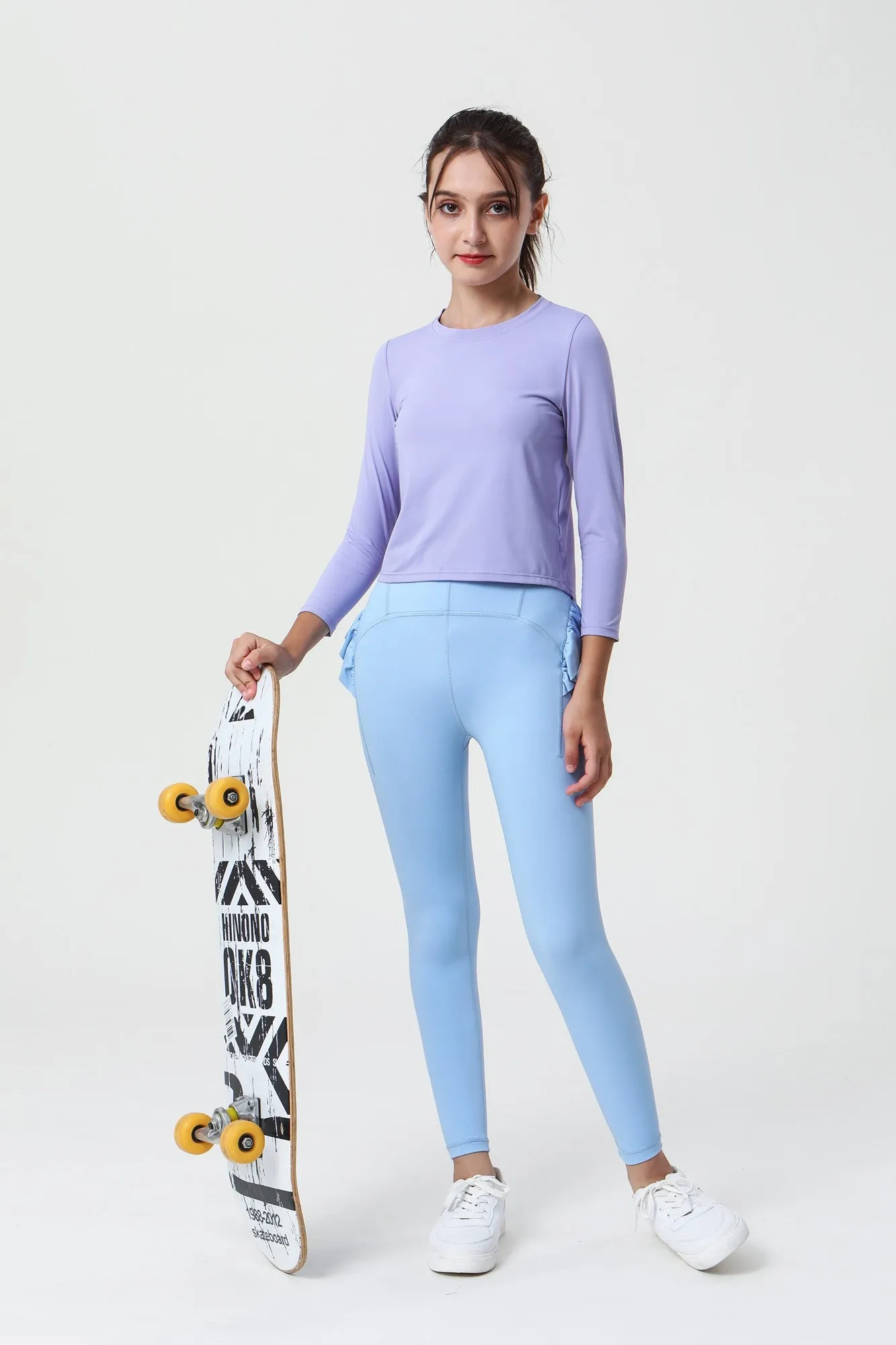 Scalloped Edge Ballet Leggings