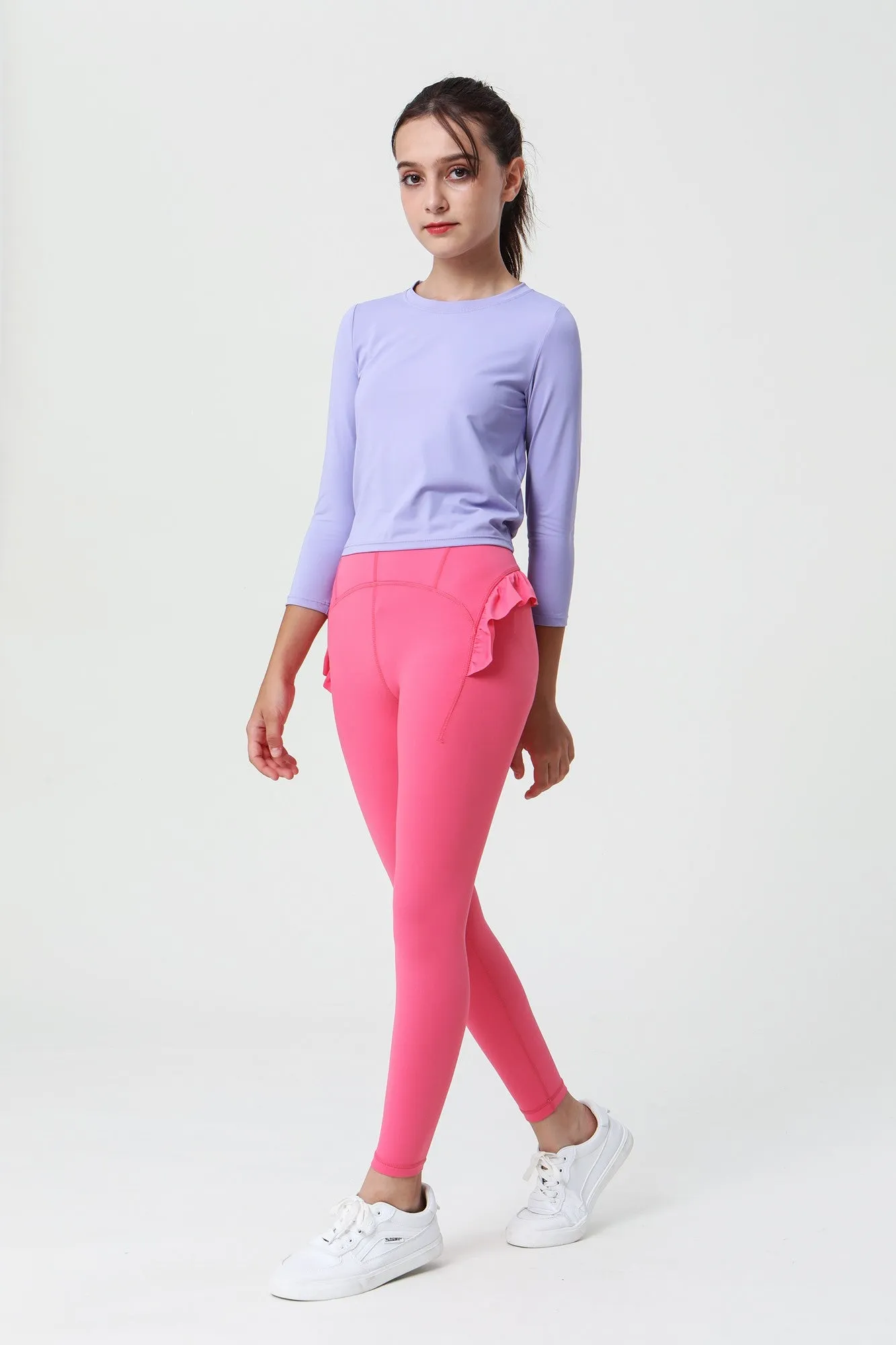 Scalloped Edge Ballet Leggings