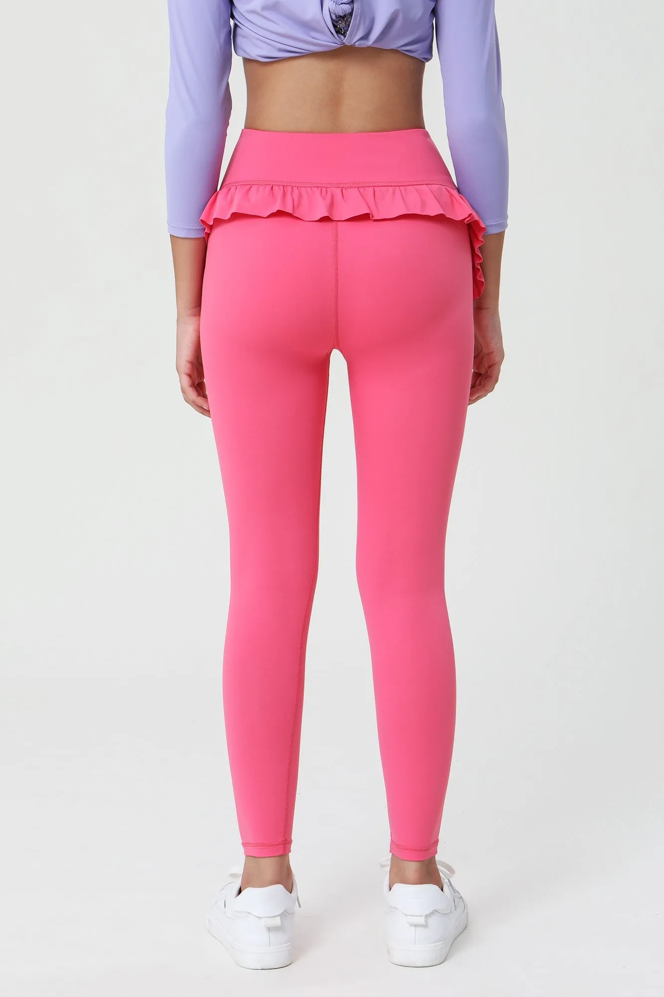 Scalloped Edge Ballet Leggings