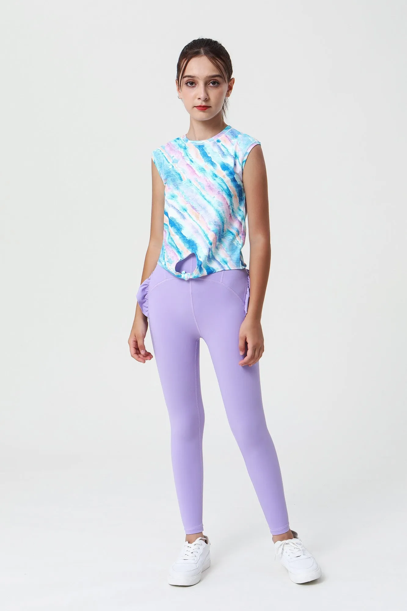 Scalloped Edge Ballet Leggings