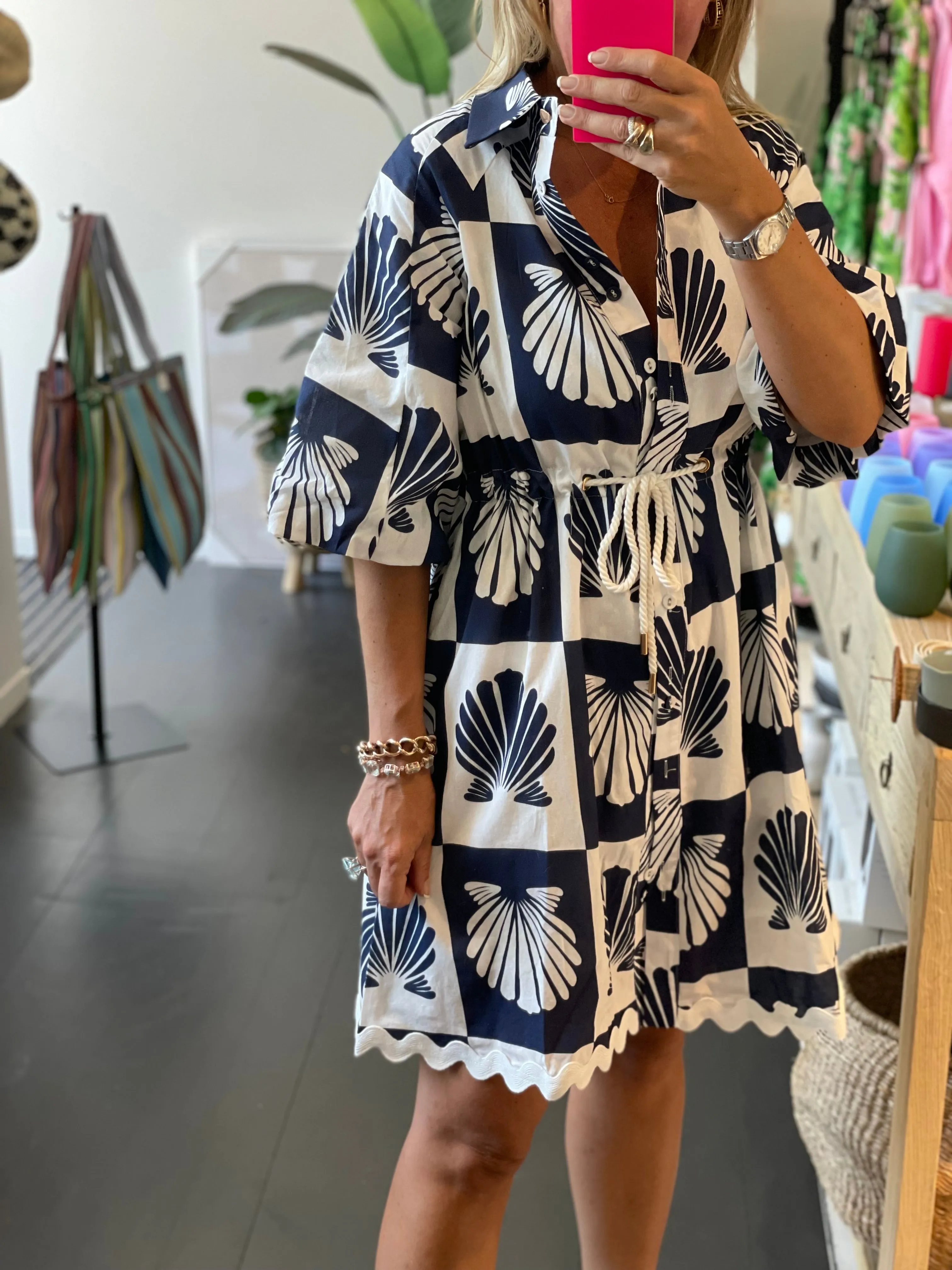 Sea Shells Shirt Dress