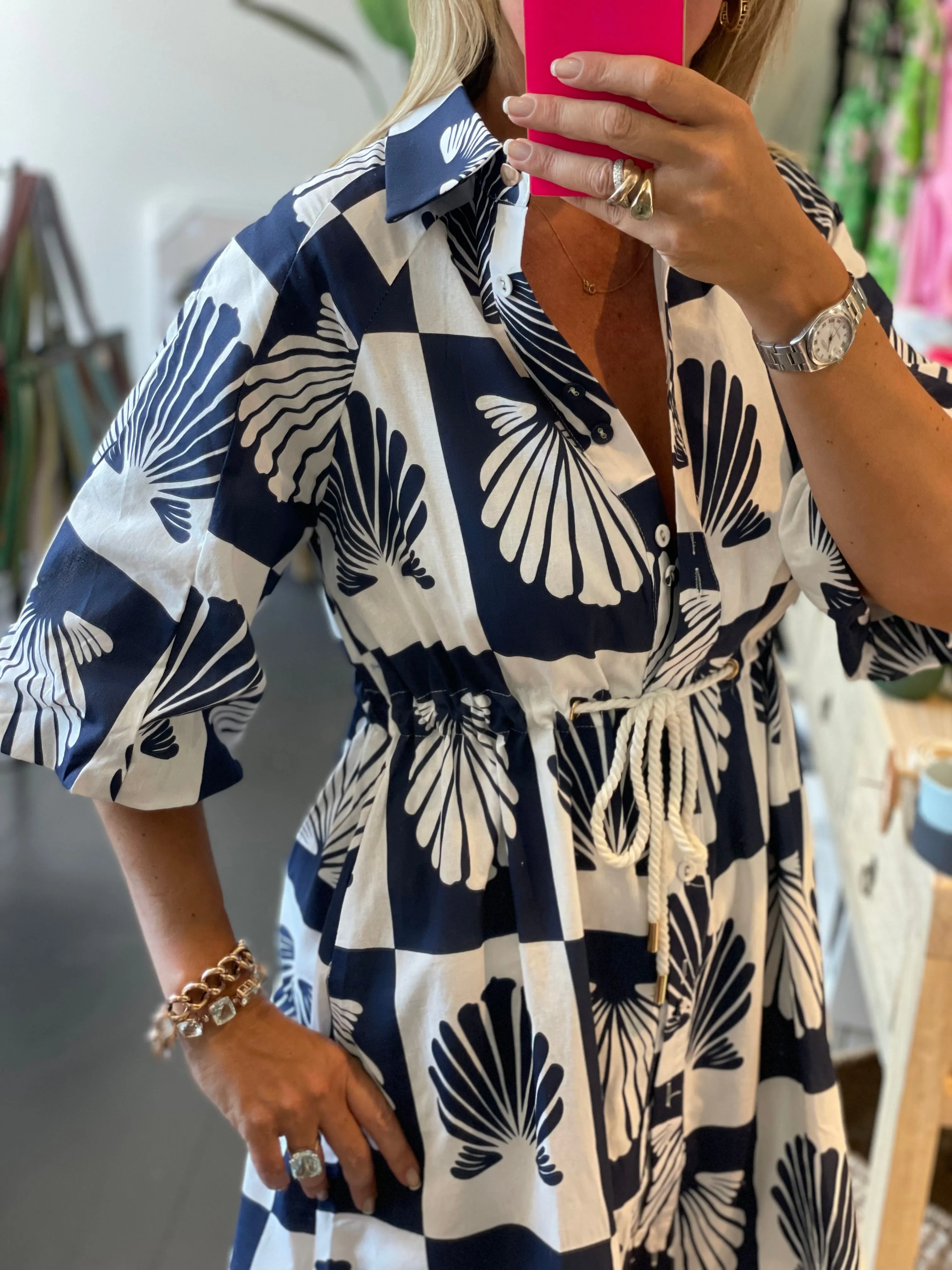 Sea Shells Shirt Dress