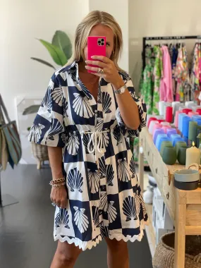 Sea Shells Shirt Dress