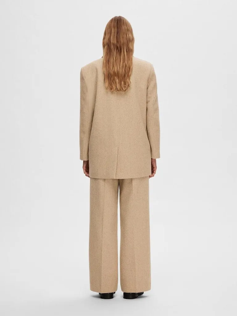 Selected Femme Britt - Oversize uldblazer