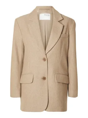 Selected Femme Britt - Oversize uldblazer
