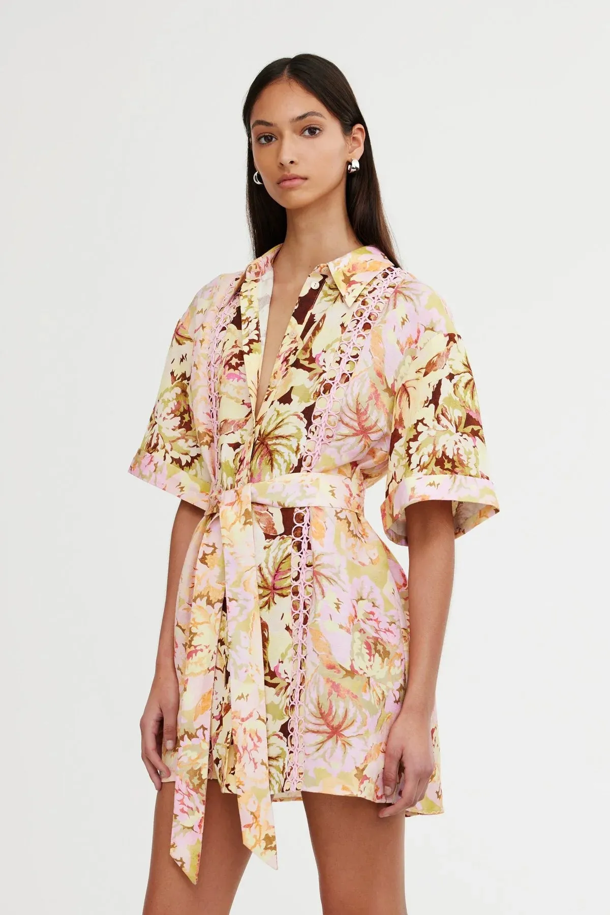 Significant Other Nicole Shirt Dress in Jungle Mix