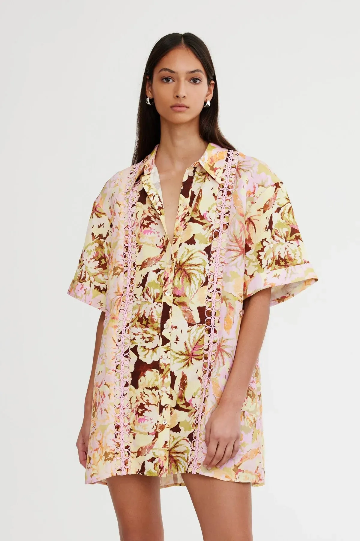 Significant Other Nicole Shirt Dress in Jungle Mix