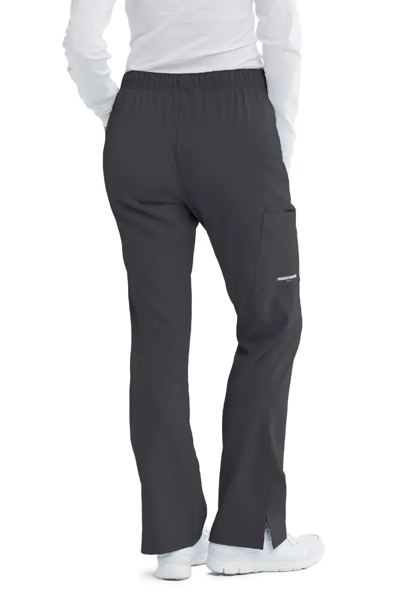 Skechers Women's Reliance Cargo Scrub Pants | Pewter