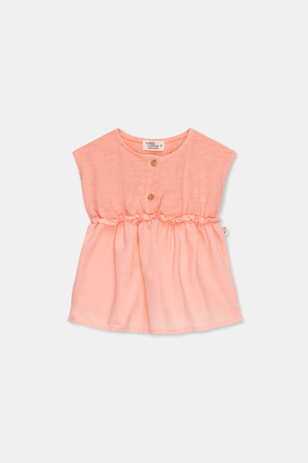 Slub sleeveless baby dress