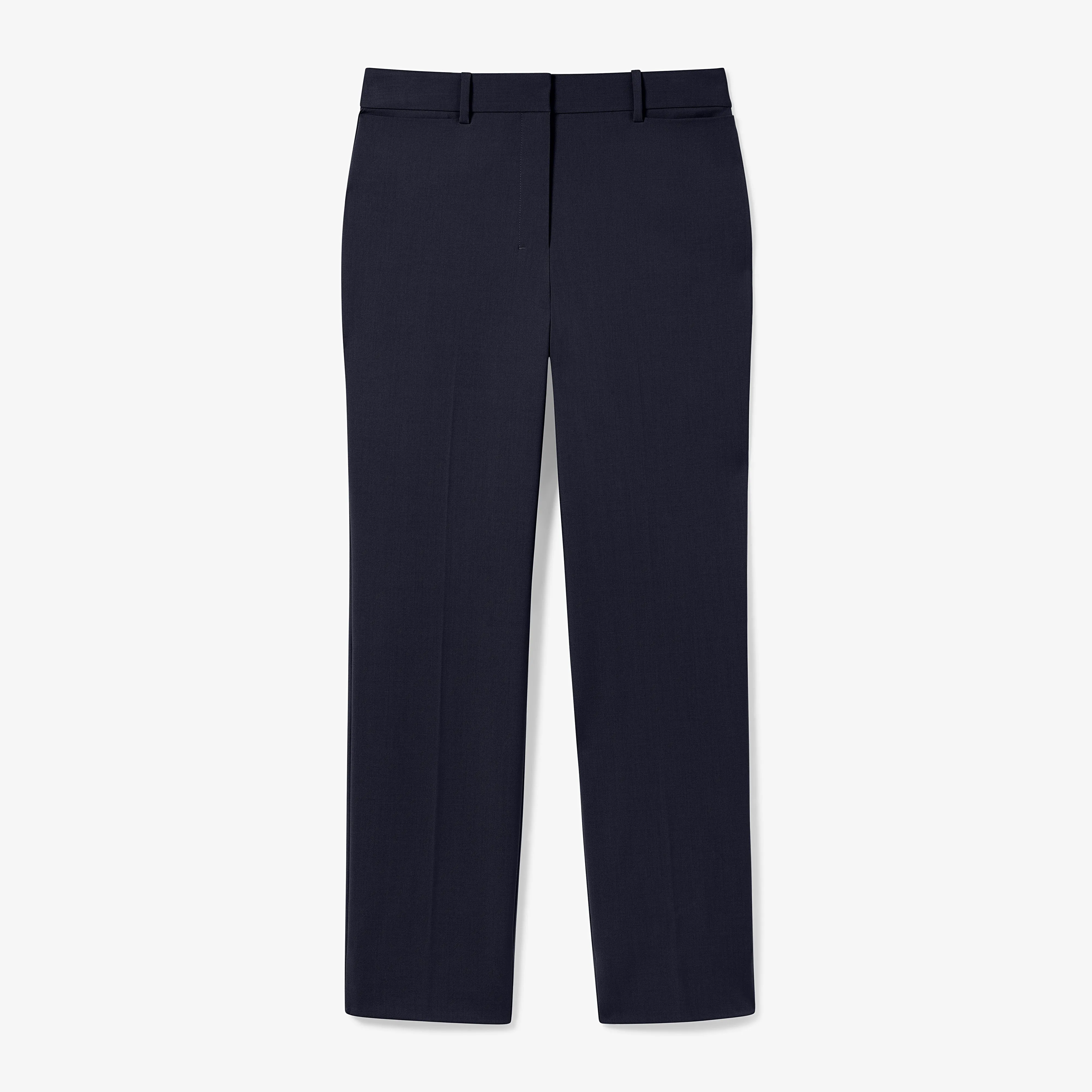 Smith Straight Trouser - Washable Wool Twill :: Dark Navy