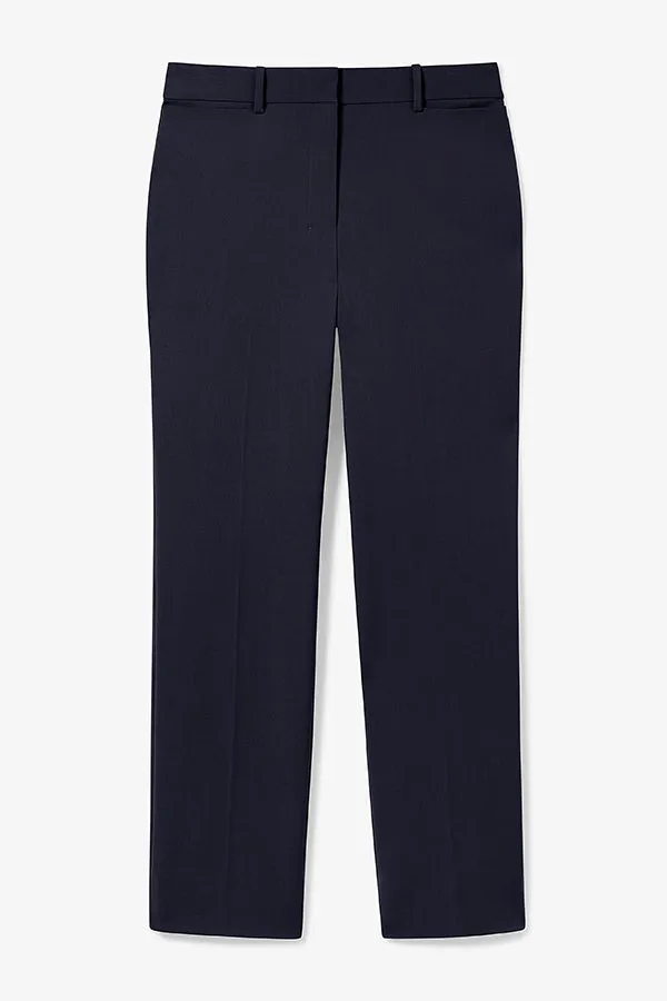 Smith Straight Trouser - Washable Wool Twill :: Dark Navy