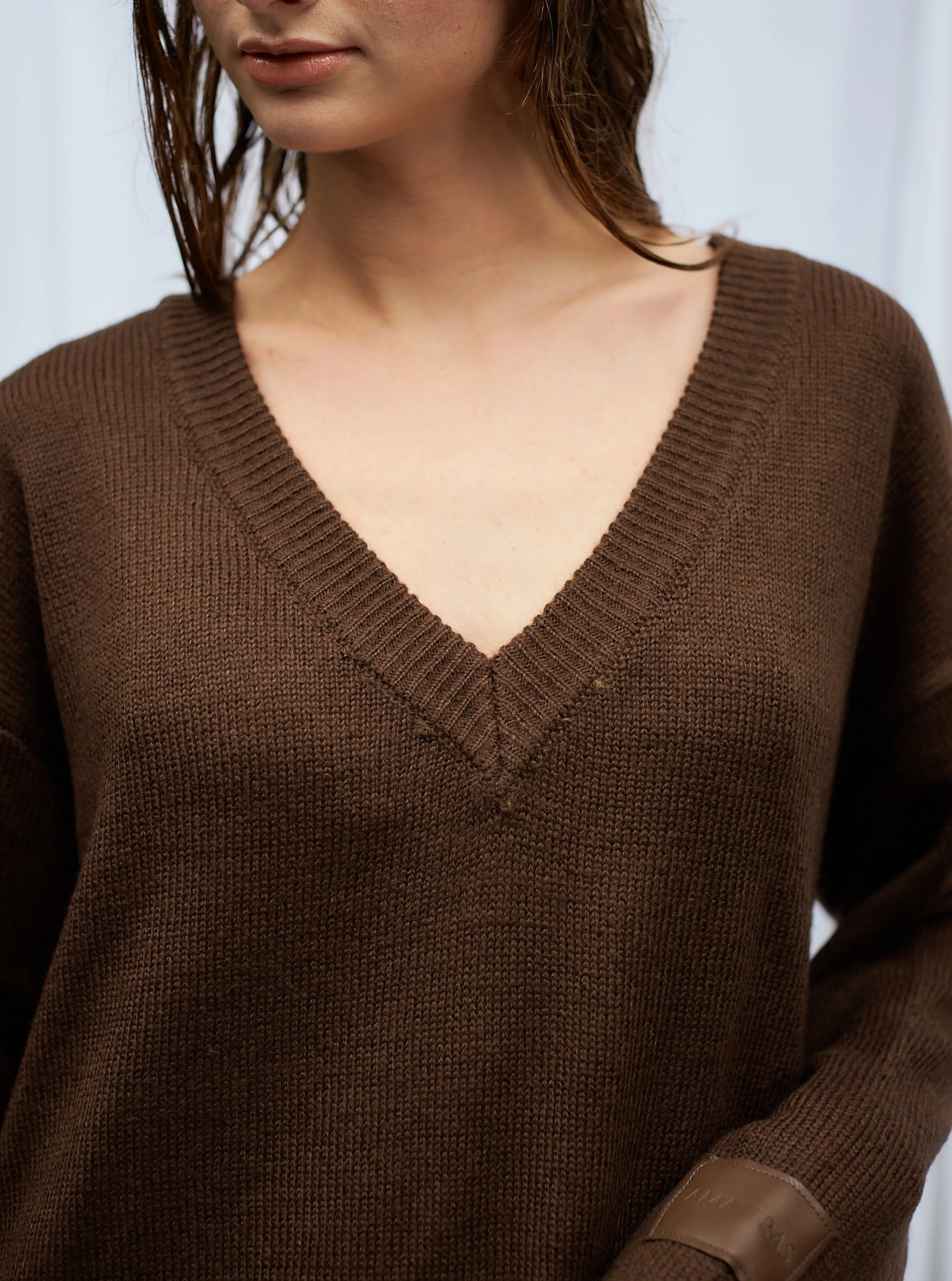 soft knit dress / 枯茶(brown)